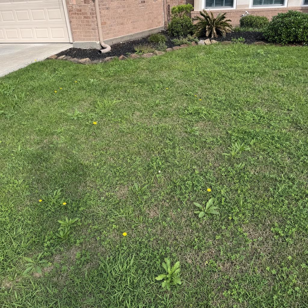 Full of weeds